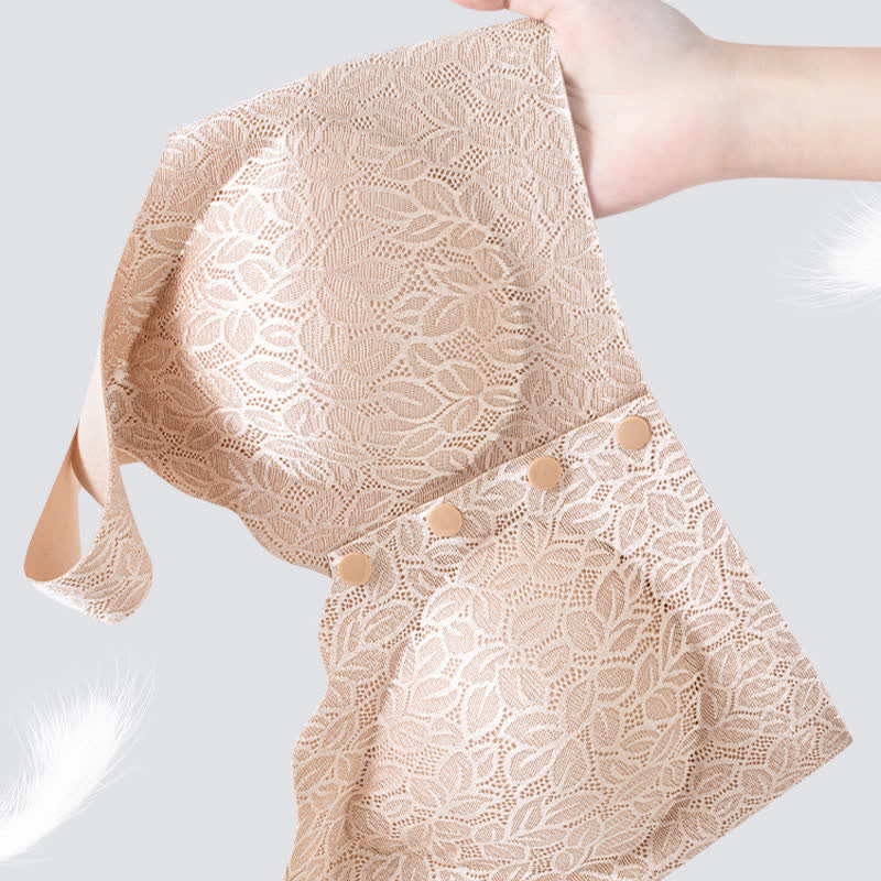 Jacquard Front Closure Wireless Bra