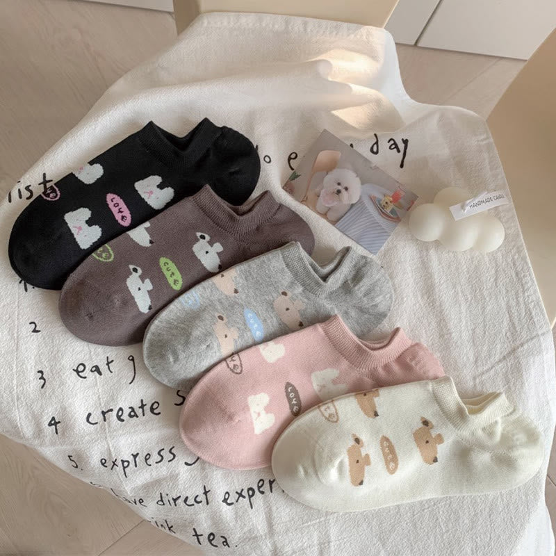 Cute Rabbit Ankle Socks(5 Pairs) - image 5