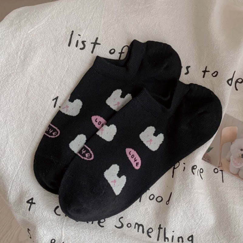 Cute Rabbit Ankle Socks(5 Pairs) - image 8