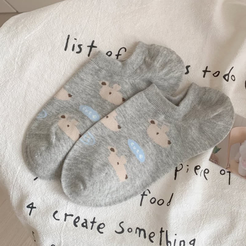 Cute Rabbit Ankle Socks(5 Pairs) - image 10
