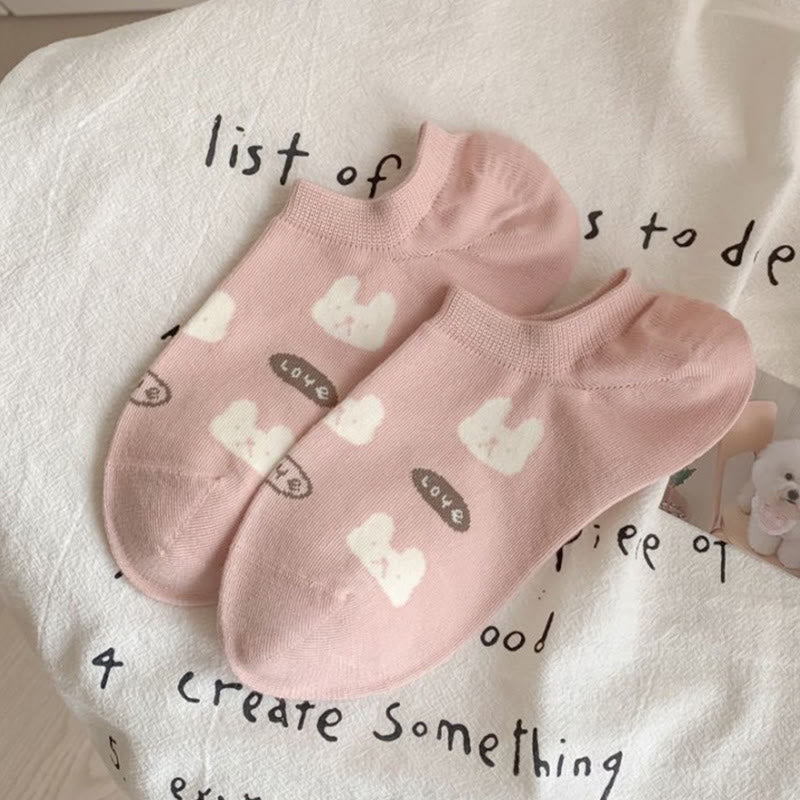 Cute Rabbit Ankle Socks(5 Pairs) - image 7