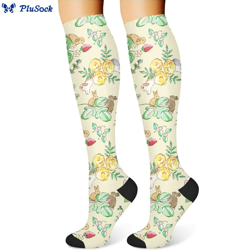 Squirrel Fawn Compression Socks(3 Pairs) - image 3
