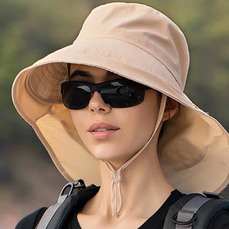 Outdoor Hiking Wide-Brim Bucket Hat