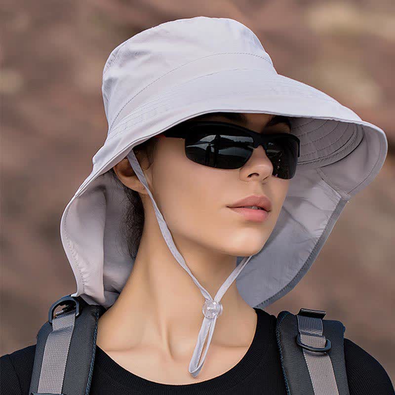 Outdoor Hiking Wide-Brim Bucket Hat