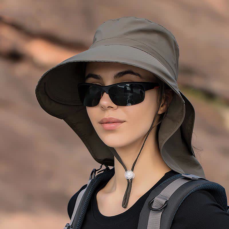 Outdoor Hiking Wide-Brim Bucket Hat