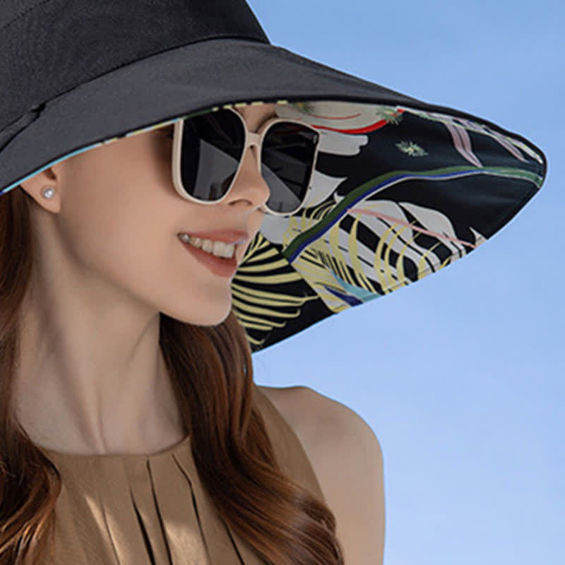Reversible Wide-Brim Sun Bucket Hat - image 12
