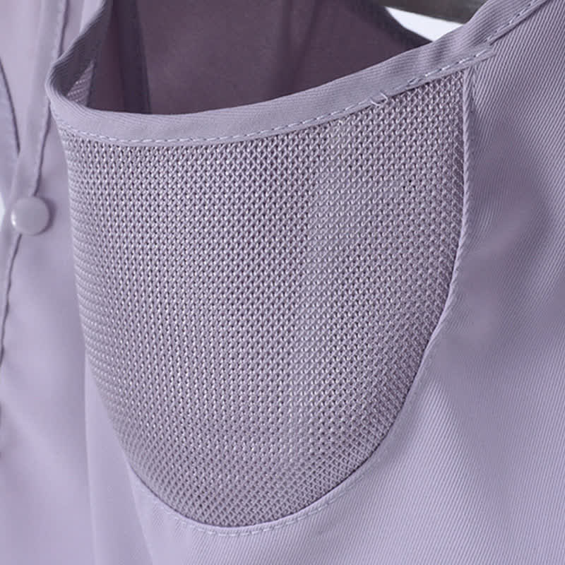 Sun Protection Bucket Hat with Attached Face Scarf