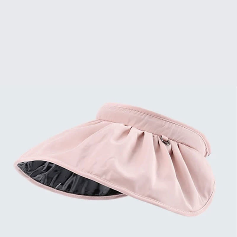 Headband-style Open-top Wide Brim Sun Hat