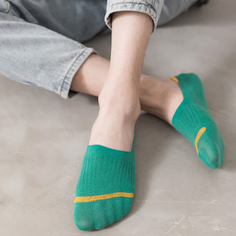 Cotton No-Show Socks with Heel Grips(10 Pairs)