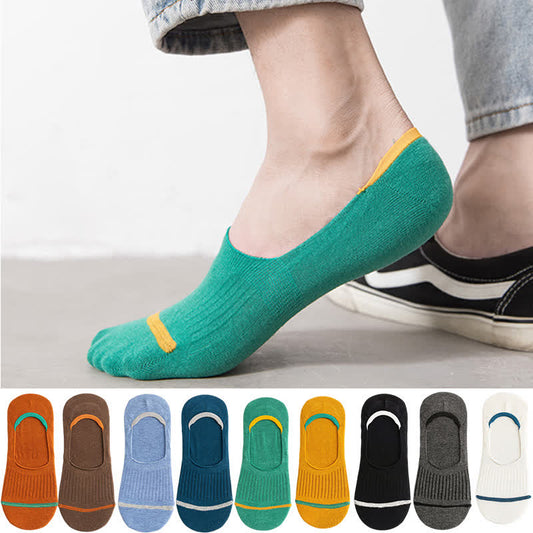 Cotton No-Show Socks with Heel Grips(10 Pairs)