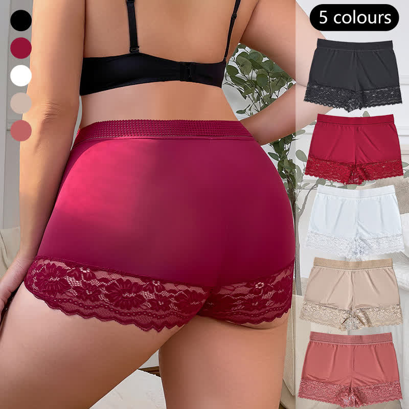 High Waist Lace Comfy Boyshort(2 Packs)