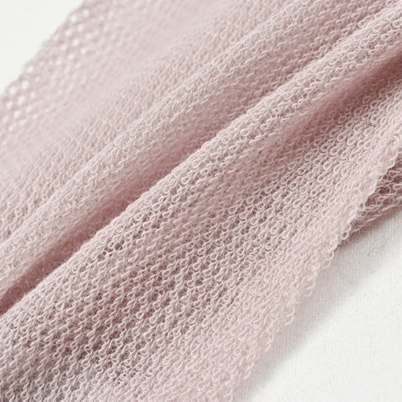 Ultra-thin Breathable Solid Color Mesh Socks(8 Pairs)