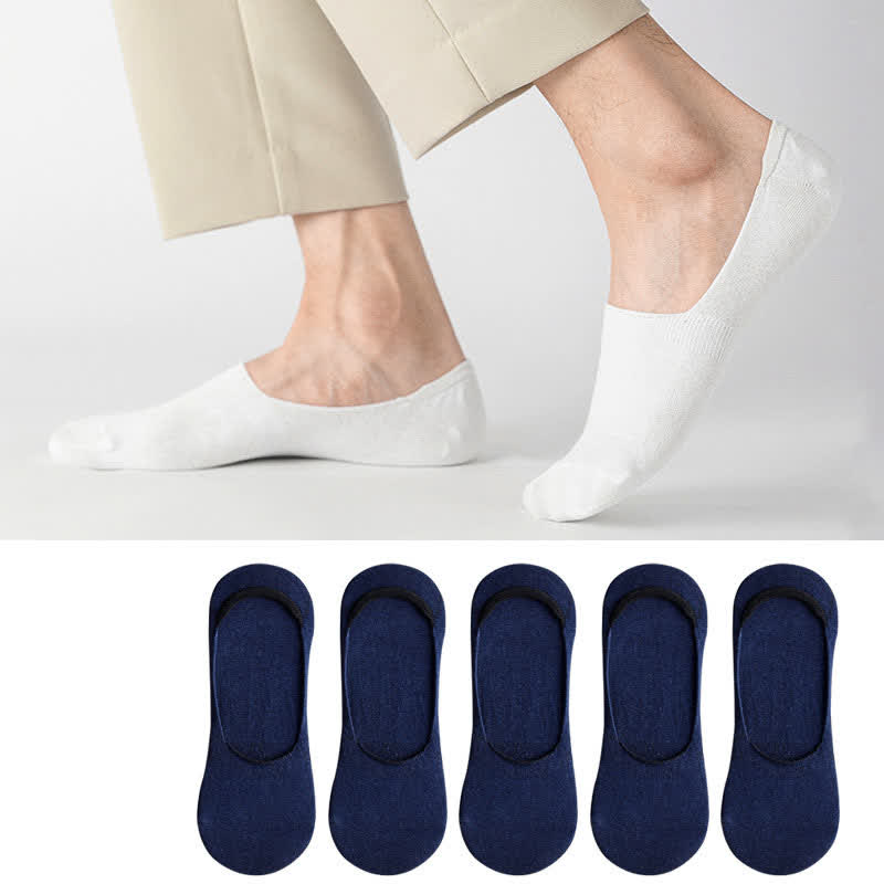 Plus Size Cotton Invisible Socks(5 Pairs)