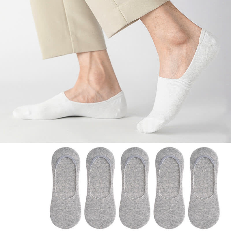 Plus Size Cotton Invisible Socks(5 Pairs)