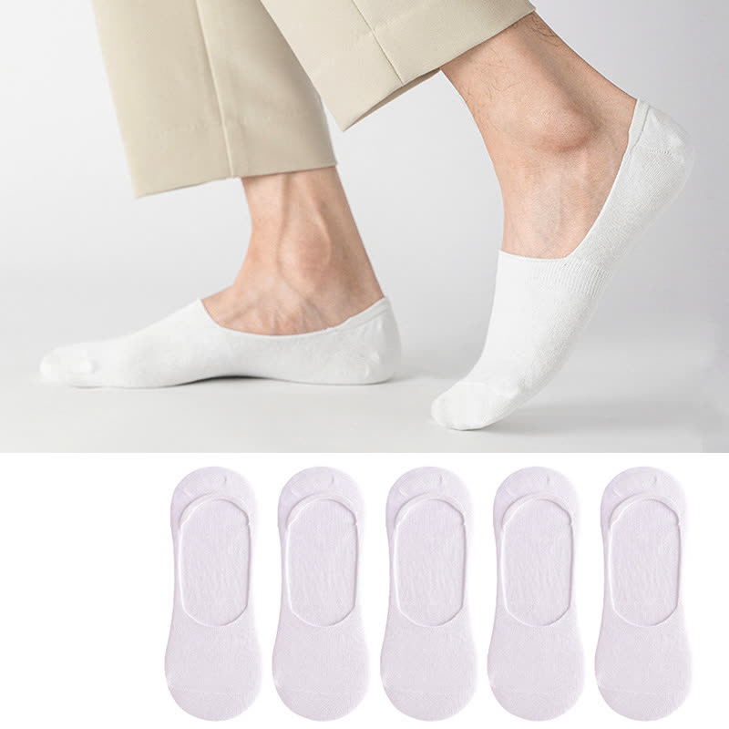 Plus Size Cotton Invisible Socks(5 Pairs)