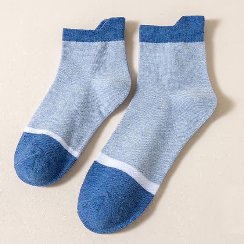 Color-Blocking Antibacterial & Deodorant Socks(5 Pairs)
