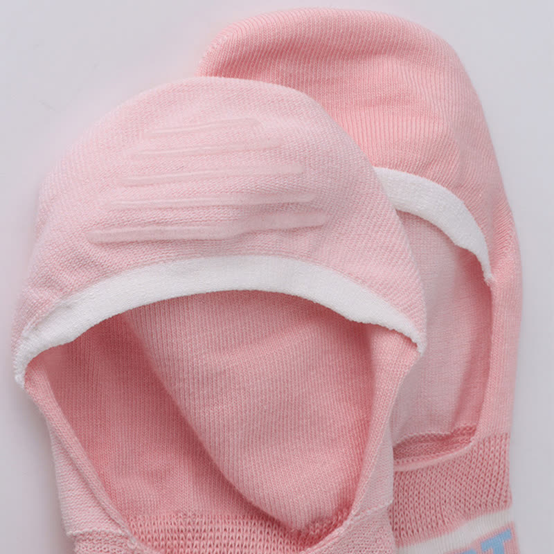 Cotton Striped Sweat Absorbent Non-slip Invisible Socks(6 Pairs)