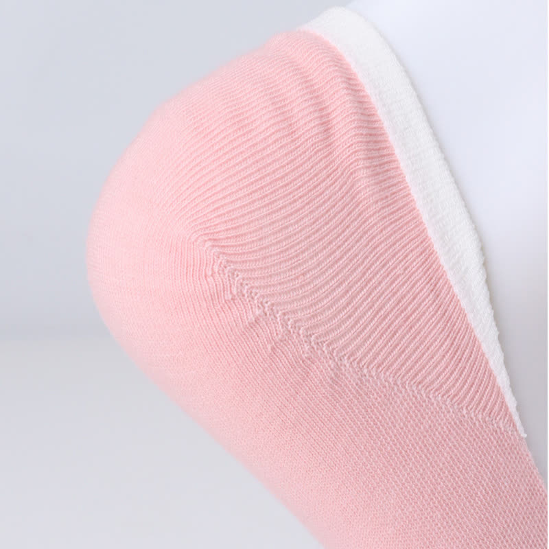 Cotton Striped Sweat Absorbent Non-slip Invisible Socks(6 Pairs)