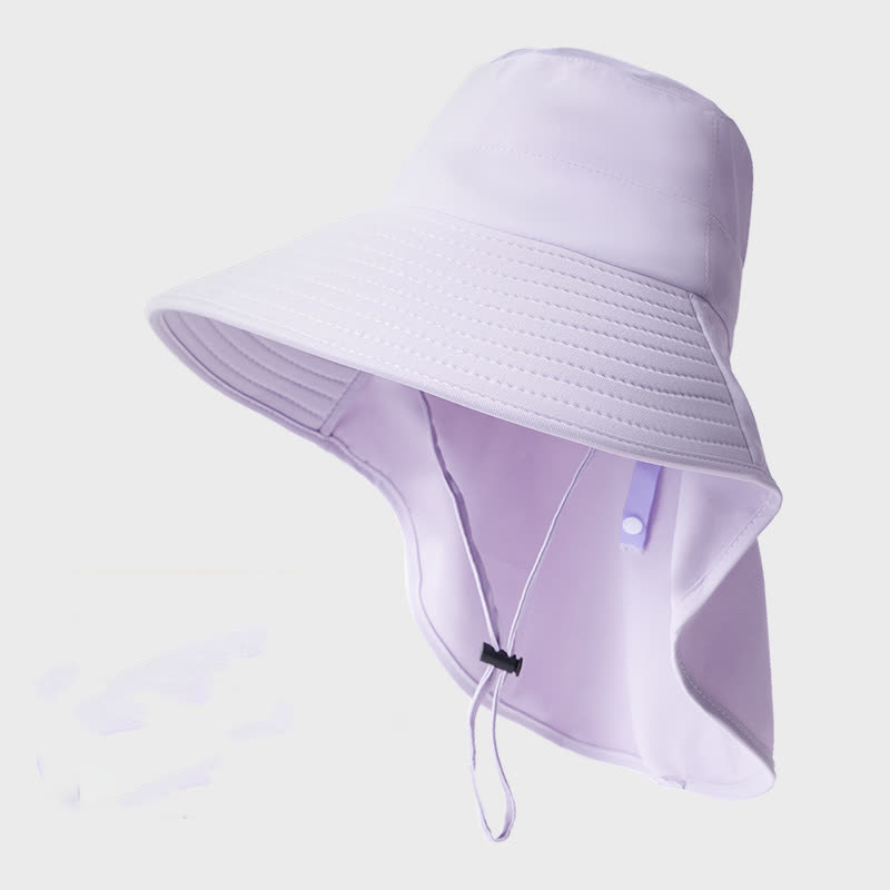 Outdoor Waterproof Quick Dry Bucket Hat - Light Purple - One Size - image 2
