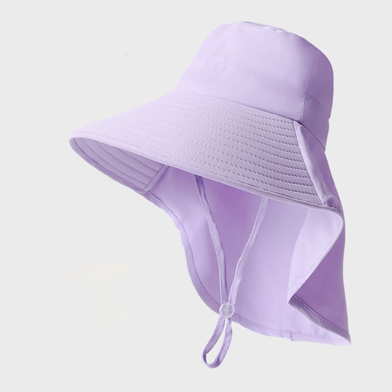 Outdoor Waterproof Quick Dry Bucket Hat - Purple - One Size - image 7
