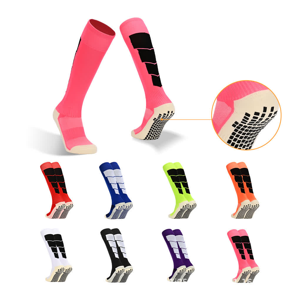 Anti-slip Breathable Knee-high Soccer Socks(5 Pairs)