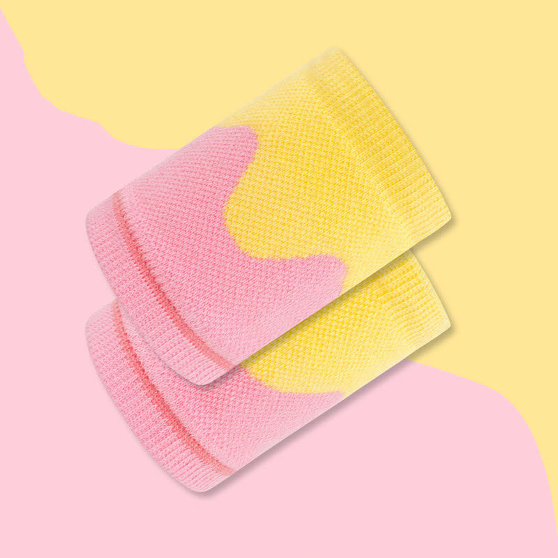 Wave Color Block Wrist Sleeves(2 Pairs)