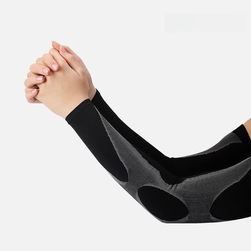 Striped Outdoor Sports Sun Protection Arm Sleeves(4 Pairs)