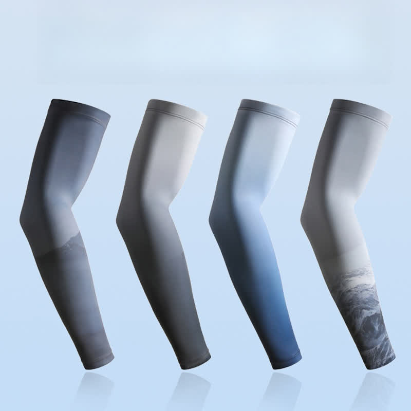 Outdoor Sun Protection Gradient Arm Sleeves(2 Pairs)