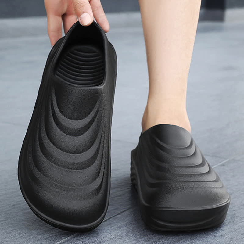 Solid Color Non-slip Waterproof Kitchen Shoes