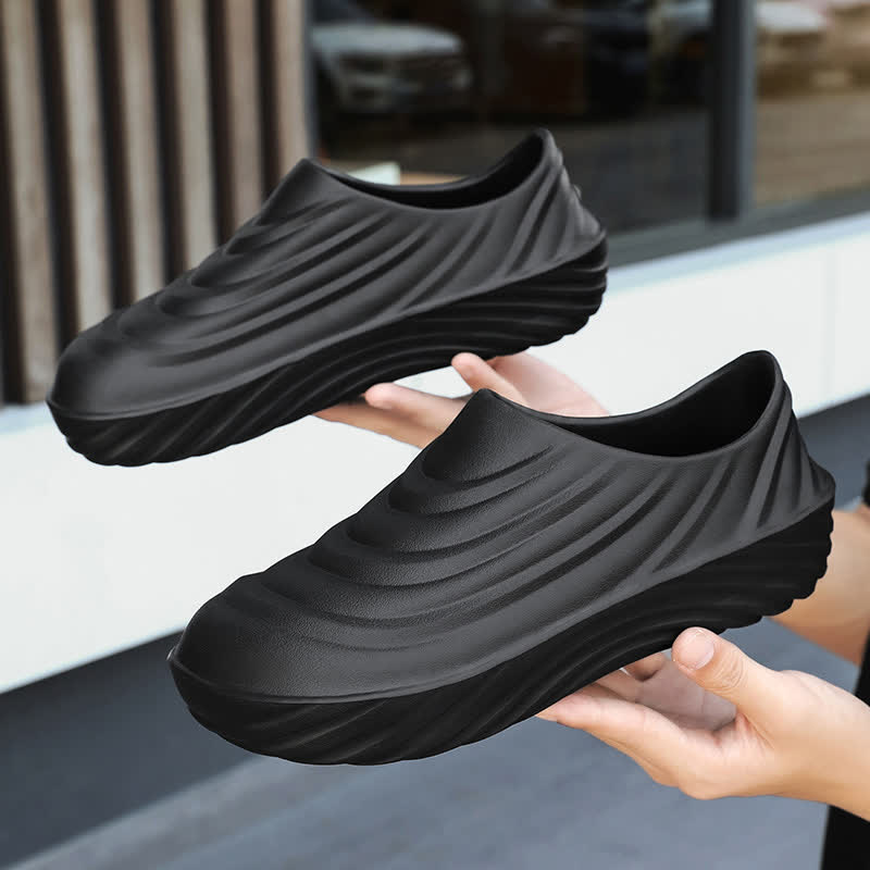 Solid Color Non-slip Waterproof Kitchen Shoes