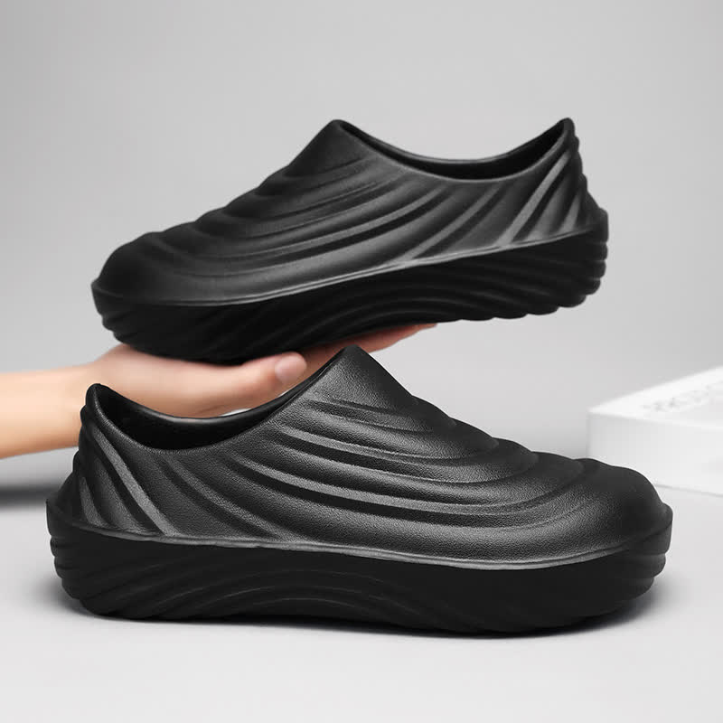 Solid Color Non-slip Waterproof Kitchen Shoes