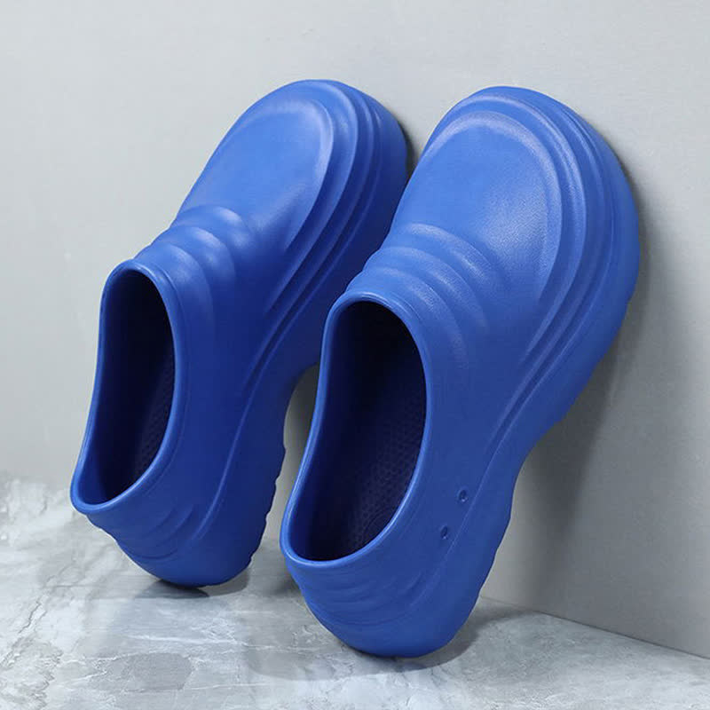 Solid Color Waterproof Non-slip Soft Sole Kitchen Shoes