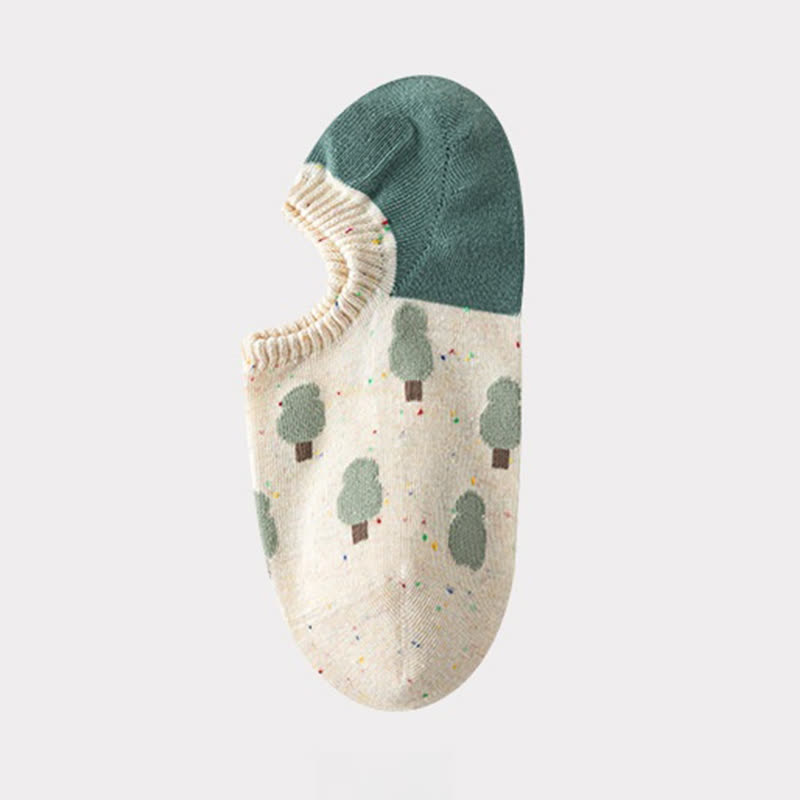 Cute Patterned No Show Socks(8 Pairs)