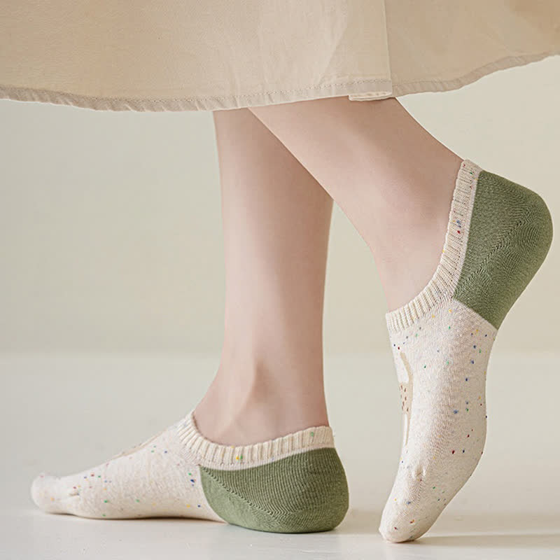 Cute Patterned No Show Socks(8 Pairs)