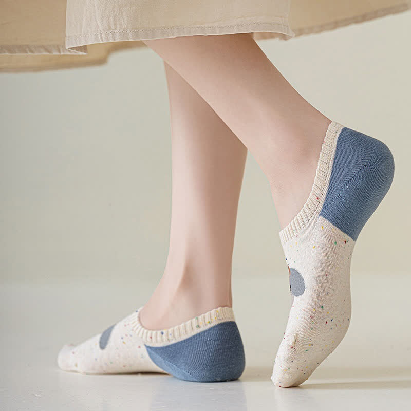 Cute Patterned No Show Socks(8 Pairs)