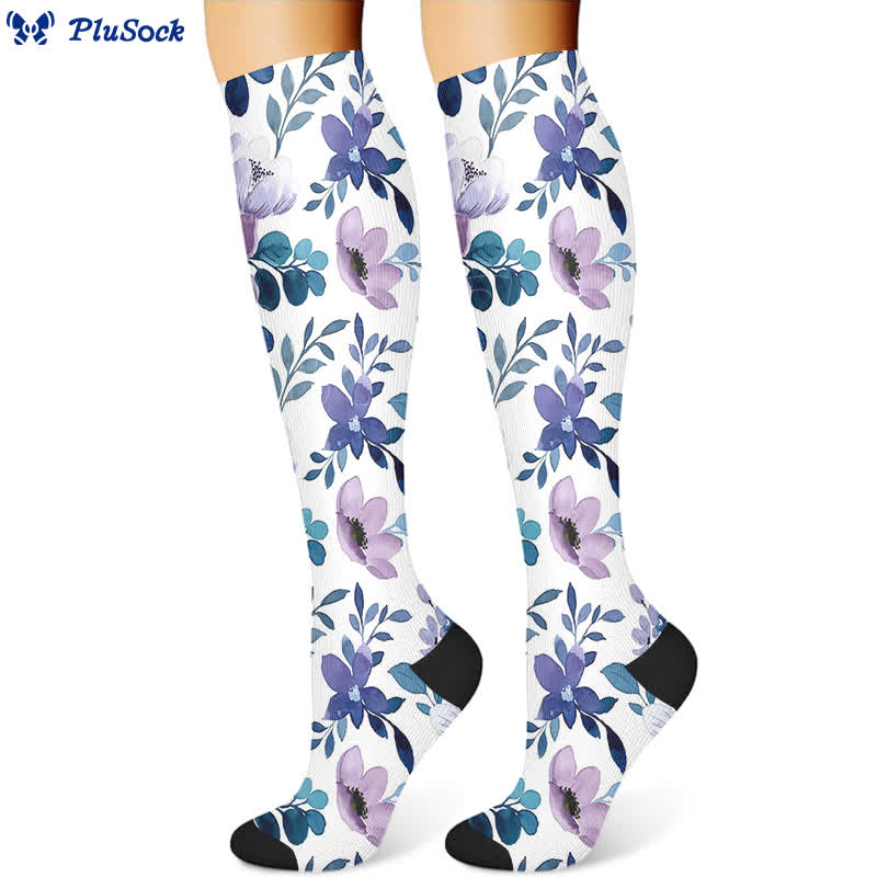 Luxurious Flower Compression Socks(3 Pairs)