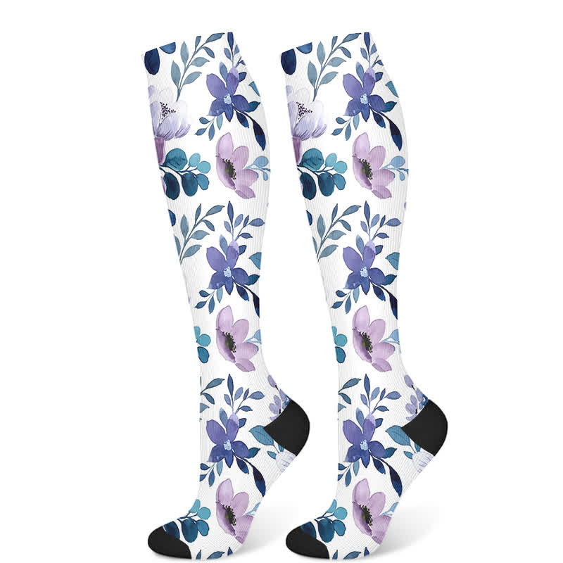 Luxurious Flower Compression Socks(3 Pairs)