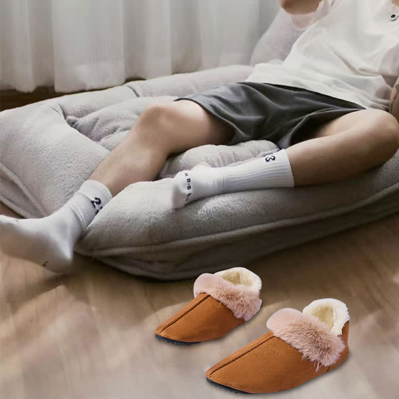 Plus Size Fluffy Non-slip Slippers