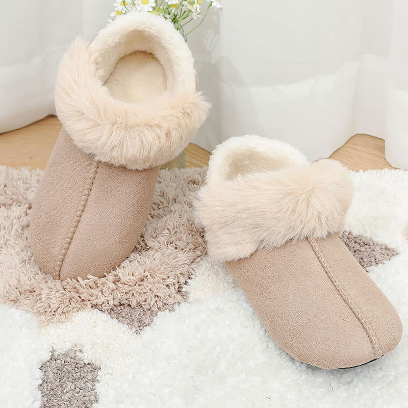 Plus Size Fluffy Non-slip Slippers