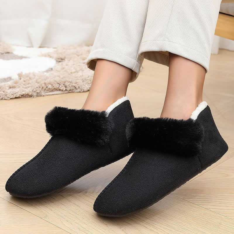 Plus Size Fluffy Non-slip Slippers