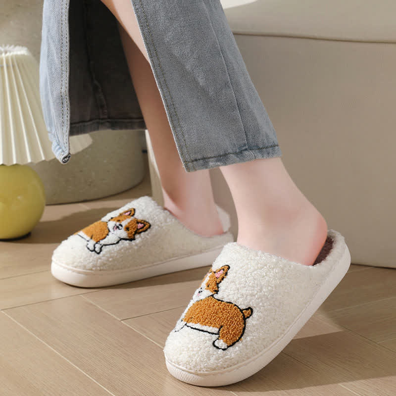 Plus Size Plush Animal Print Slippers - image 6