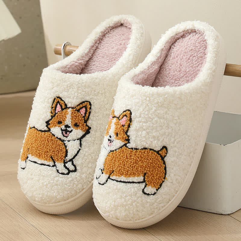 Plus Size Plush Animal Print Slippers - A - EU43-44(US9-10) - image 7