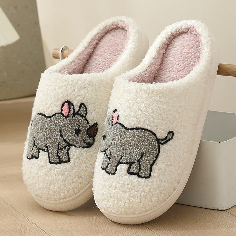 Plus Size Plush Animal Print Slippers - E - EU43-44(US9-10) - image 16