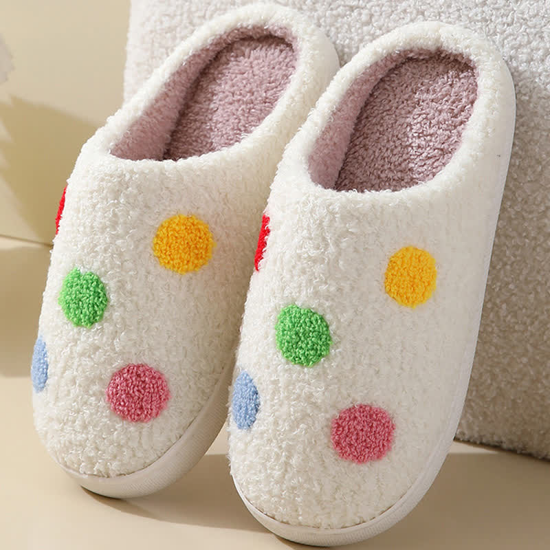 Plus Size Comfy Colorful Pattern Home Slippers