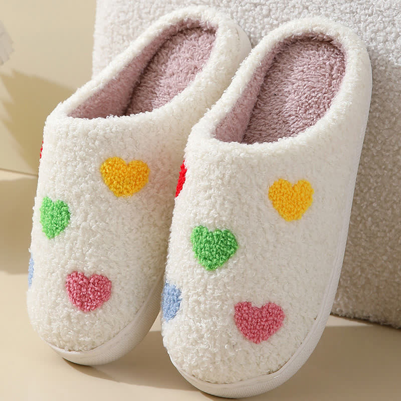Plus Size Comfy Colorful Pattern Home Slippers