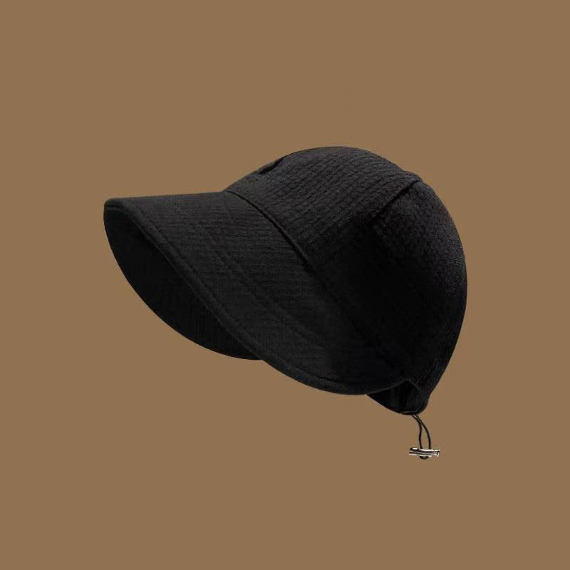 Waffle Visor Bucket Hat - Black - One Size - image 5