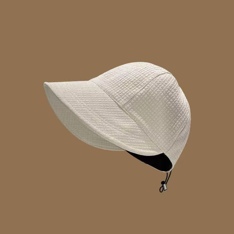 Waffle Visor Bucket Hat - Beige - One Size - image 7