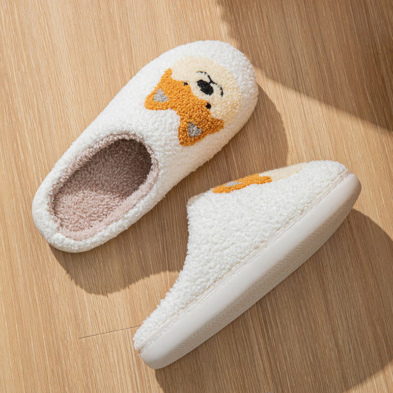 Cartoon Dog Fluffy Home Slippers - image 9