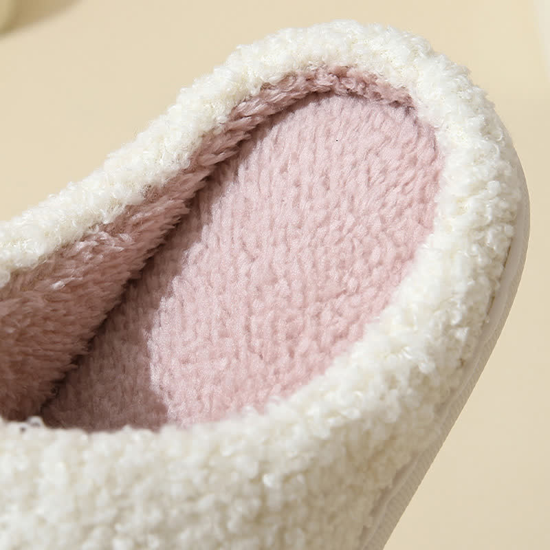 Cartoon Skull Ghost Print Fluffy Home Slippers - image 10