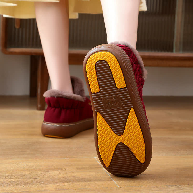 Flower Embroidered Home Non-slip Warm Slippers - image 6